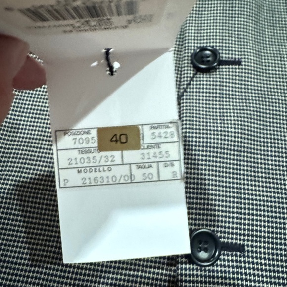 NWT MENS Canali Black and White Houndstooth Blazer - Picture 5 of 10